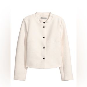 H&M textured white jacket
